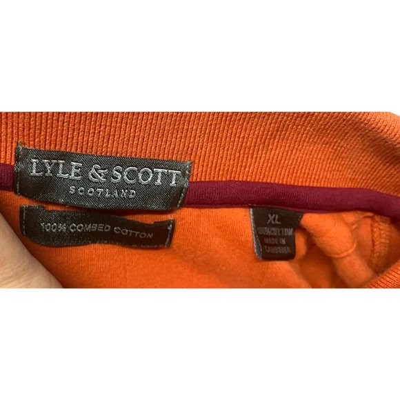 Orange Shirt Lyle and Scott XL #0108 - Picture 2 of 2